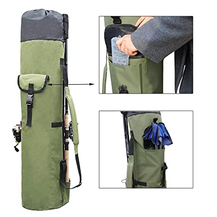 Fishing Bag double canvas holds up to 5 rods 5