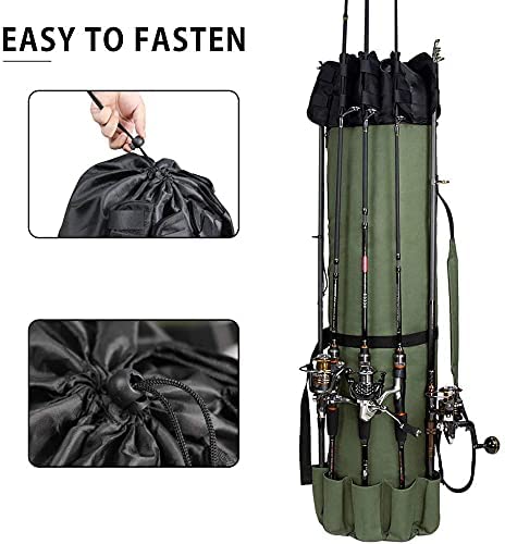 Fishing Bag double canvas holds up to 5 rods 9