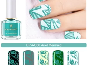 Nail stamping polish -"Arial Mermaid" - Aqua