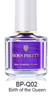 Nail stamping polish Birth of the Queen Purple 2
