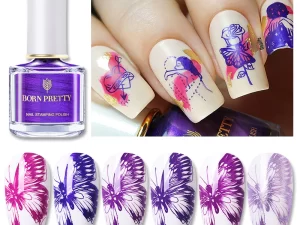 Nail stamping polish - "Birth of the Queen" - Purple