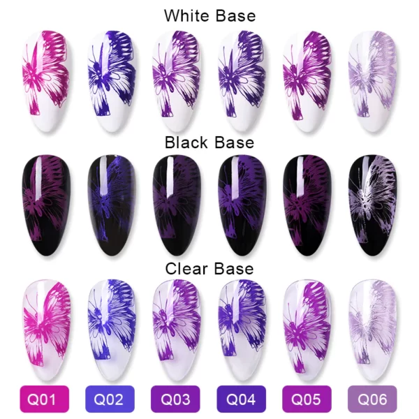 Nail stamping polish Birth of the Queen Purple 5