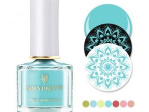 Nail stamping polish - "Blueberry Macaroon"- Soft Blue