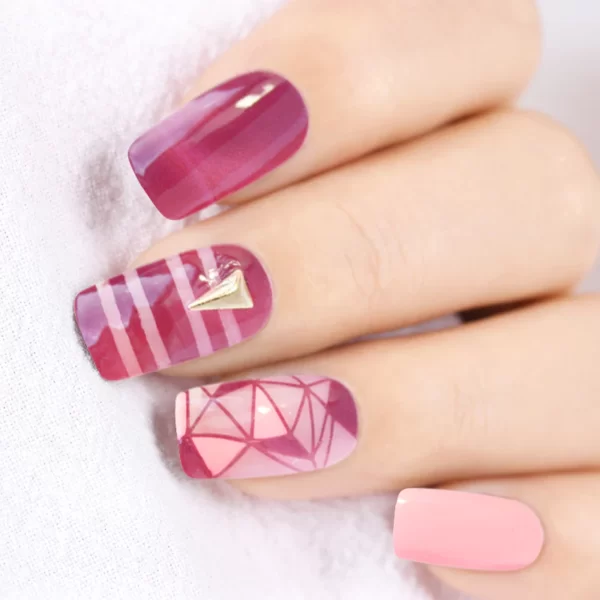 Nail stamping polish Cosmic Pink 4