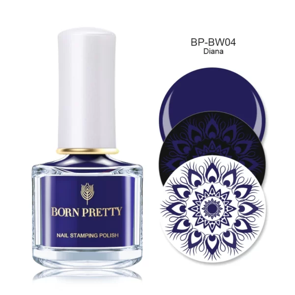 Nail stamping polish -"Dianne" - Blue