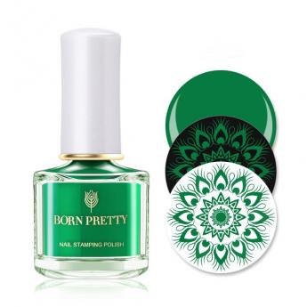 Nail stamping polish Nivana Green