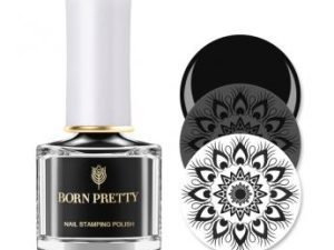 Nail stamping polish - "Throne" - Black