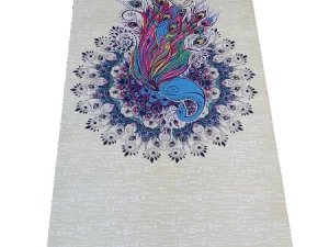 Suede Yoga mat with rubber back excellent grip