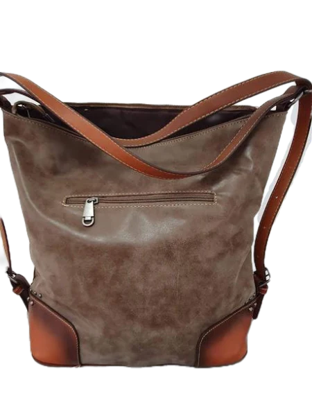 Vegan Leather Slouch Tote Bag 17