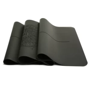 Vegan Leather and Natural tree rubber Yoga mat - Eco-Friendly