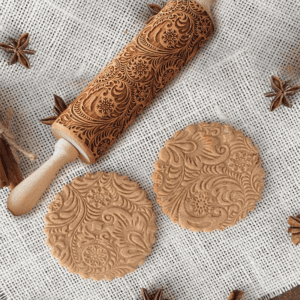 Embossed Christmas Rolling Pin