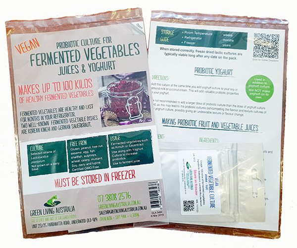 Vegan Fermented Vegetable Culture 2