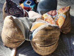 Lotus shape Meditation and Calming Cushion filled with Organic Buckwheat Hulls