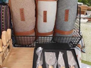 Herringbone design picnic blanket