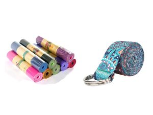 TPE yoga mat + strap